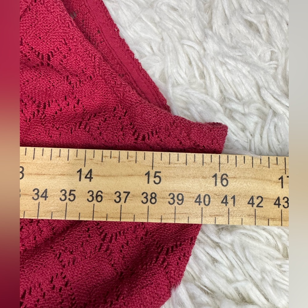 FREE PEOPLE Cut Out Daisy Waist Skater Dress In Red Women’s Size 6 - Picture 11 of 11